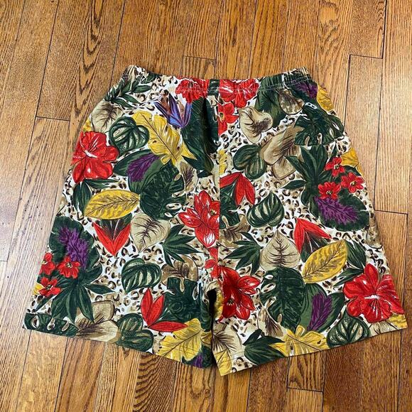 Vintage 80s YS Sport by Youngstuff Floral and Animal Print Two Piece Set - Picture 7 of 7